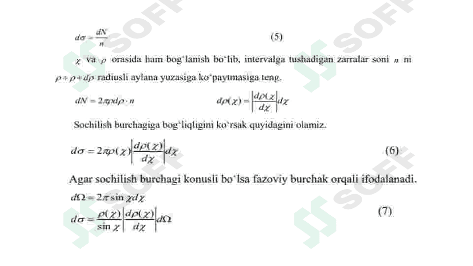 Kichik burchaklarga sochilish. 4