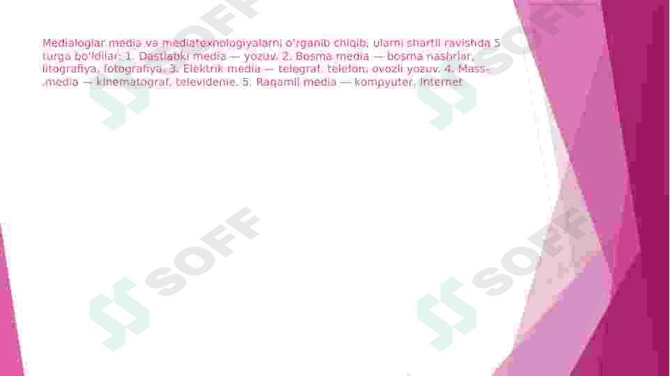Mediata'limning kino ta'limi sifatida paydo bo'lishi 4