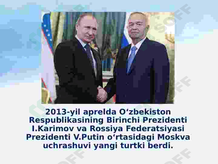 O‘zbekiston Respublikasining Rossiya, Xitoy va AQShbilan o‘zaro munosabatlari 4