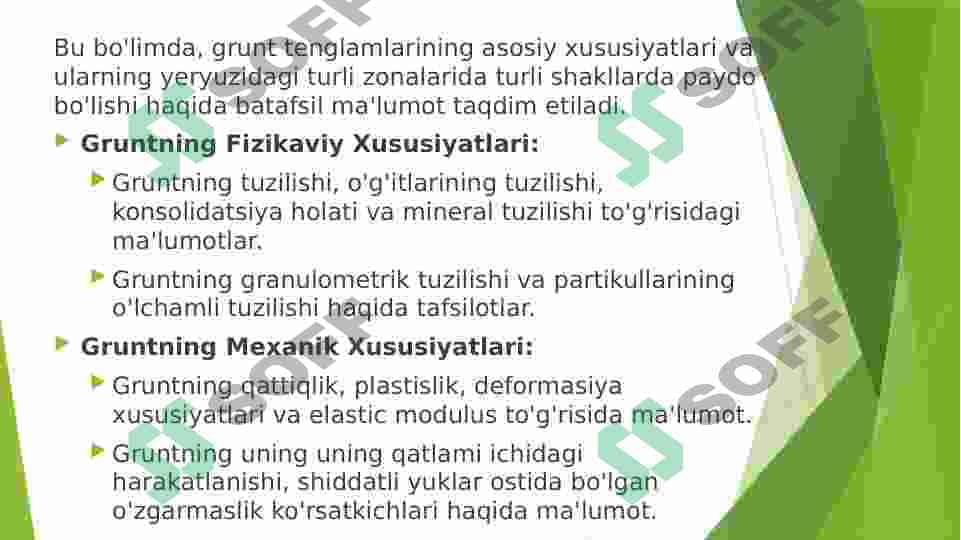 Zamin gruntlarining muvozanat holati tenglamalari 4
