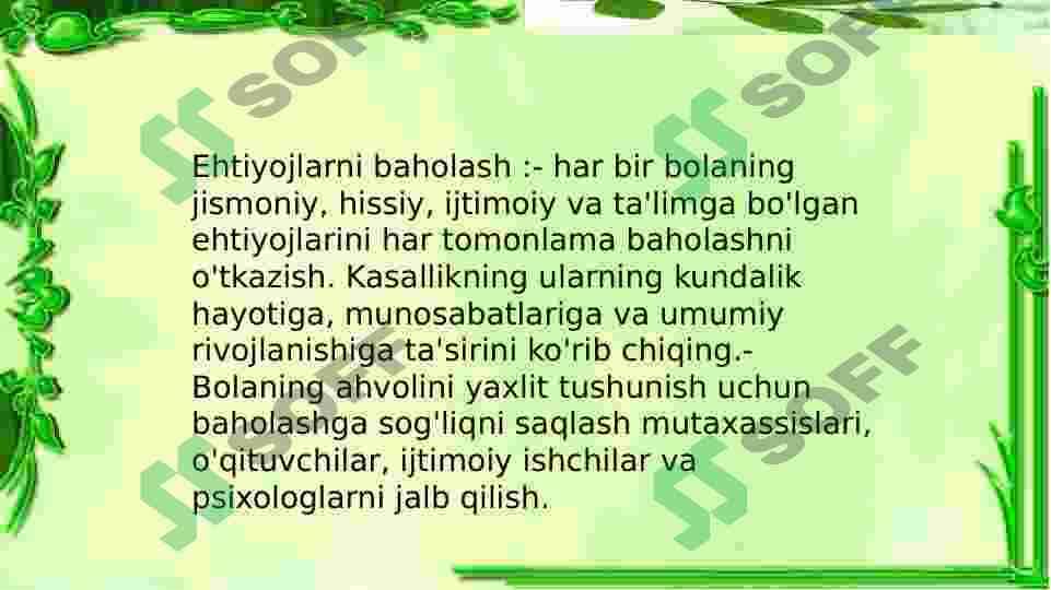 Ogʻir xastalikka chalingan bolalarga ijtimoiy prdagogik jarayonni tashkil etish 4