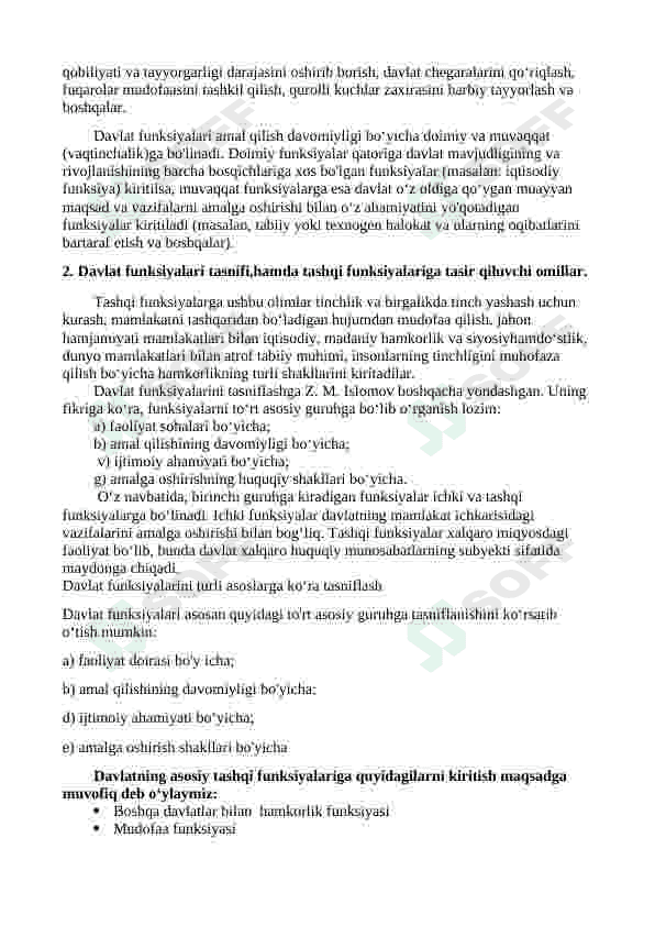 davlatning tashqi funksiyalari 4