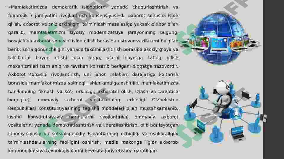 Axborotlashgan jamiyatning rivojlanish bosqichlari 4