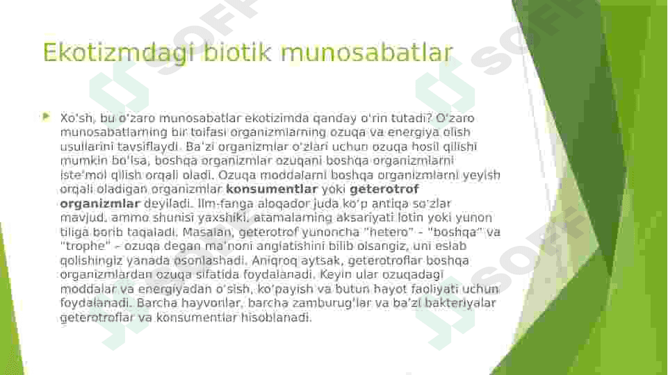 Ekotizimdagi biotik munosabatlar 4