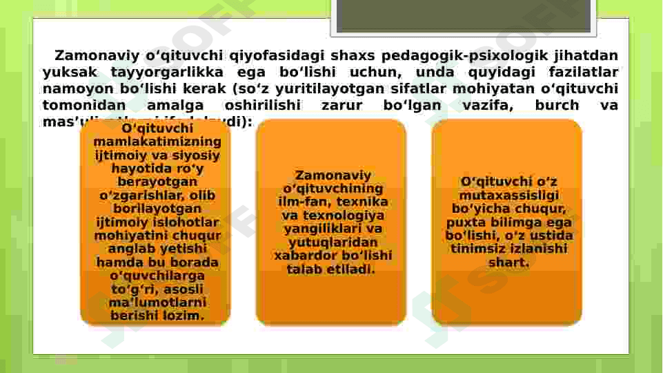 O’qituvchining ta’ilm jarayonidagi mahorati 4