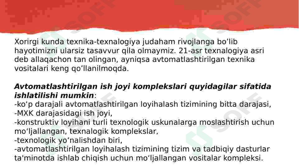 Avtomatlashtirilgan boshqaruv tizimining texnik vositalari. 4