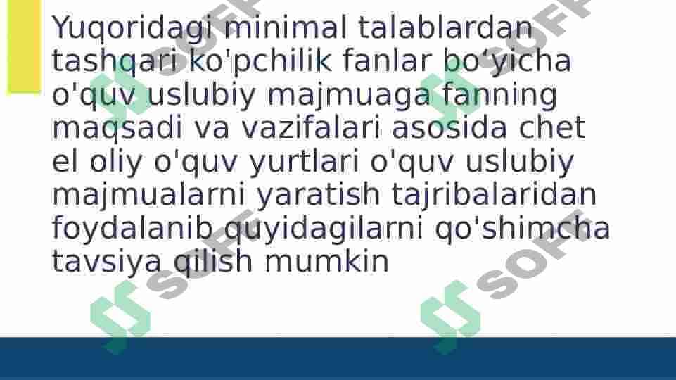 Oʻquv uslubiy majmualarni tayyorlash.oʻquv rejalari bilan ishlash 4