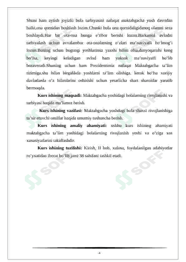 Maktabgacha yoshdagi bolalarning rivojlanishi va ta'lim tarbiyasining o'ziga xosligi 4