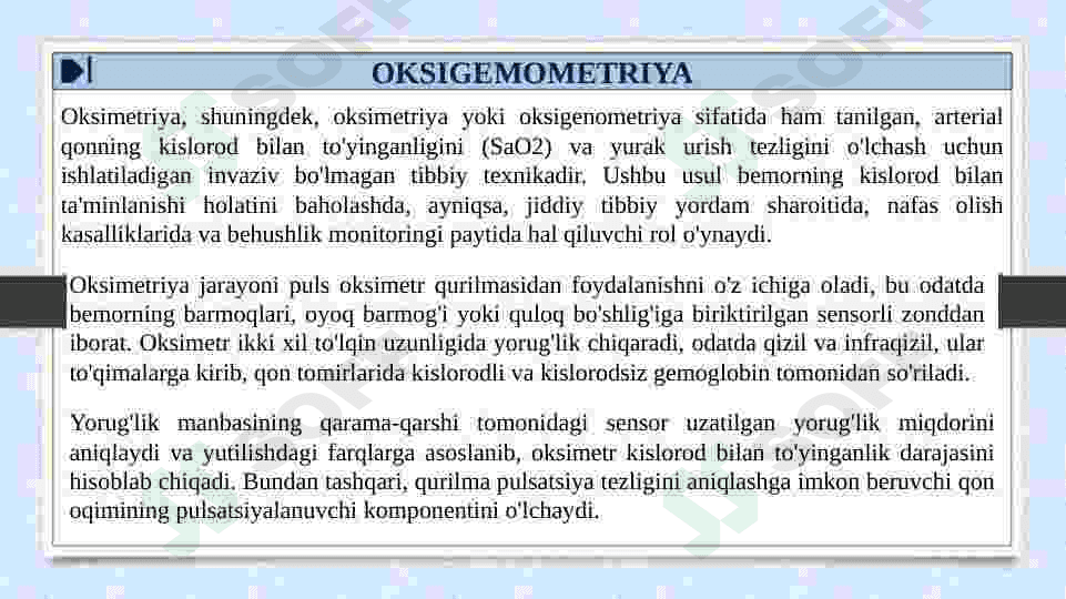 NORMA VA PATOLOGIYADA OKSIGEMOMETRIYA VA PIKFLOUMETRIYA KO‘RSATKICHLARI. BRONXOOBSTRUKTIV SINDROMNING RIVOJLANISH XAVF OMILLARI. 4