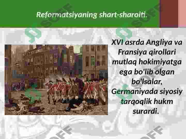 Yevropada reformatsiya. Germaniyada dehqonlar urushi 4