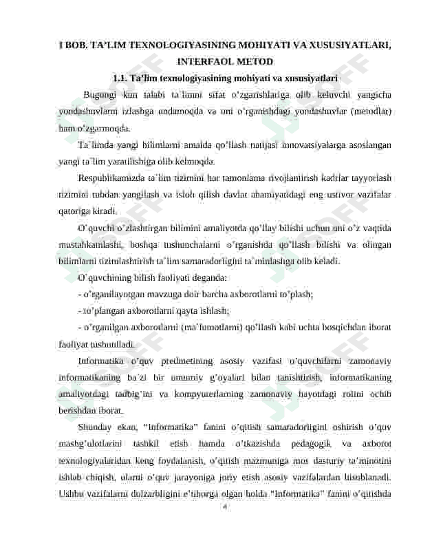 Interfaol texnologiyalardan foydalanish 4