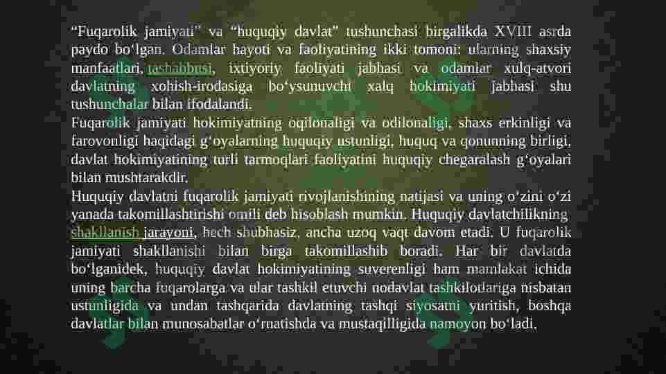 Fuqarolik jamiyatining asosiy belgilari va tamoyillari 4