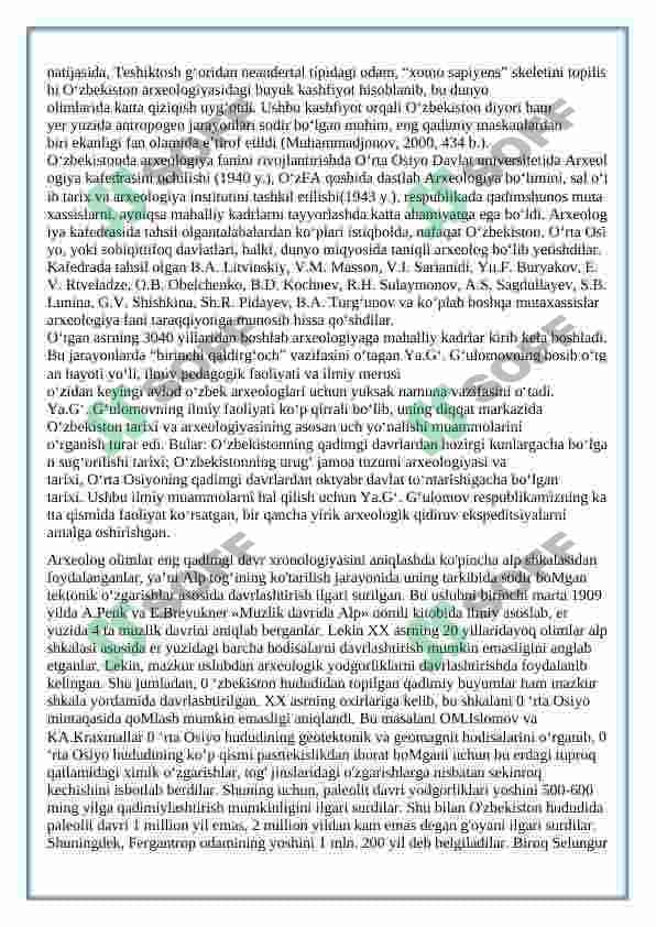 XX ASRNING 80-90 YILLARIDA O'ZBEKISTON ARXEOLOGIYASI 4