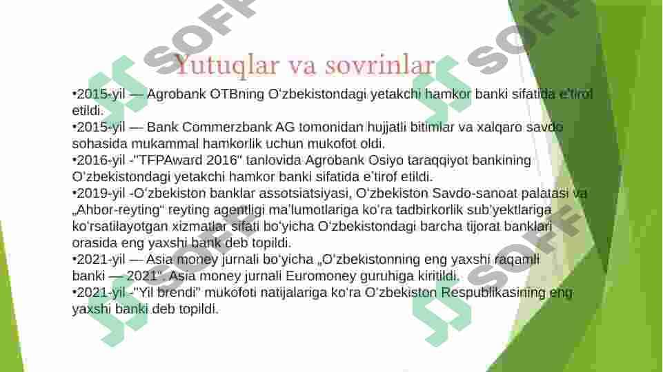 Agrobank daromadlari, xarajatlari va foydasi 4