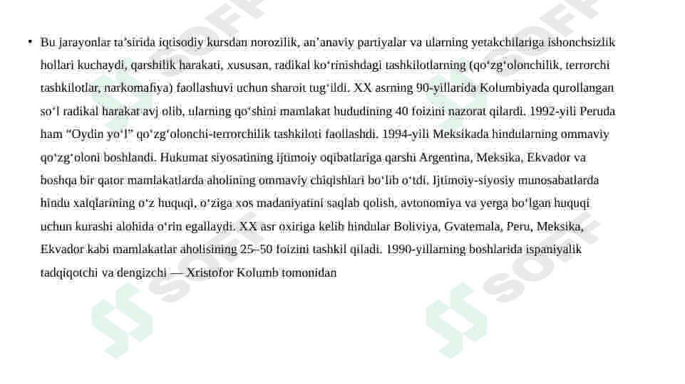XXI asrda Lotin amerikasi mamlakatlari 4