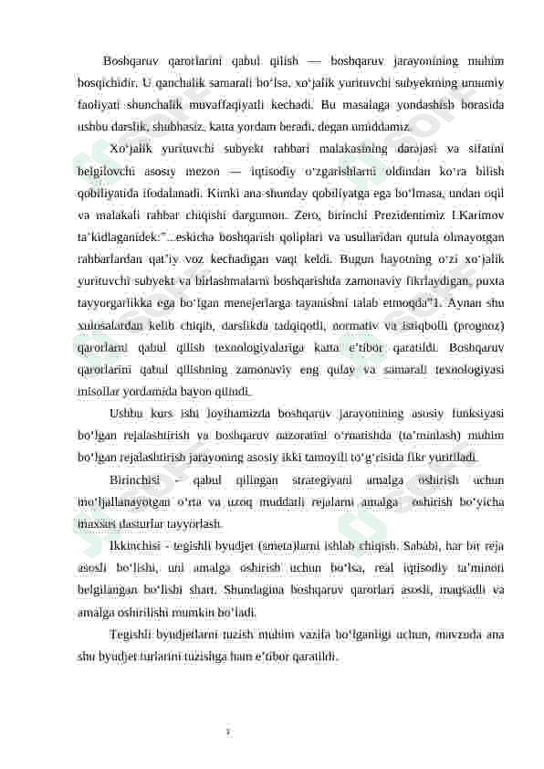 Boshqaruv hisobida byudjetlashtirish va xarajatlarni nazorat qilish 4