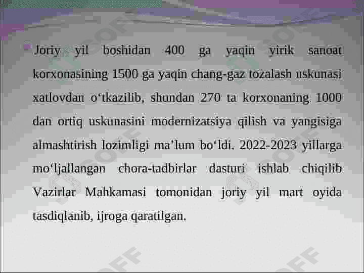 Sanoat korxonalari monitoringi 4