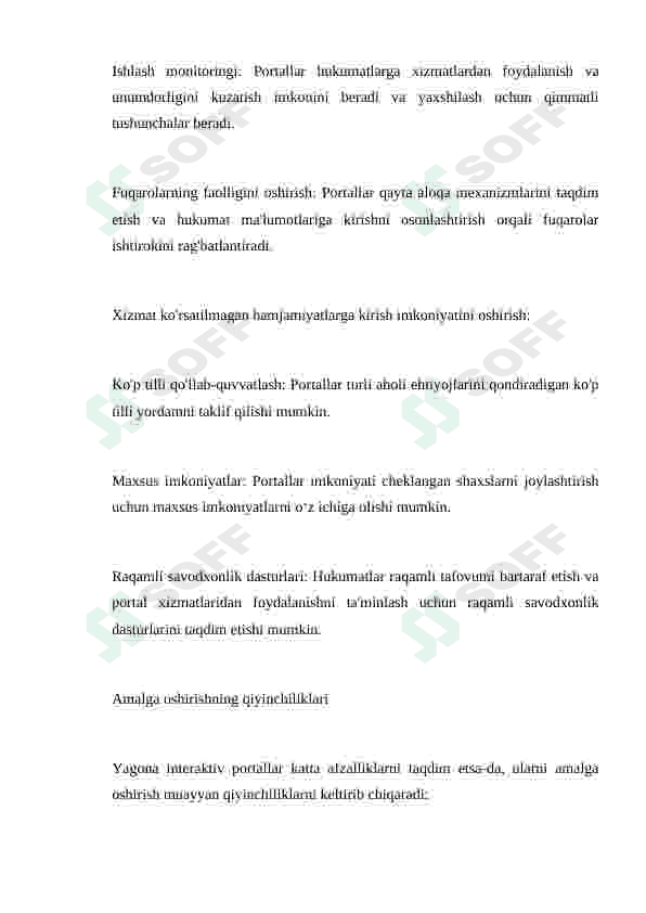Yagona interaktiv davlat xizmatlariportali orqali ko’rsatiladigan interaktiv xizmatlar 4