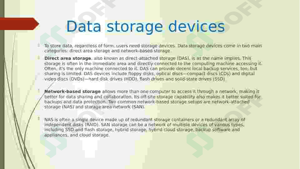 Data storage and backup 4