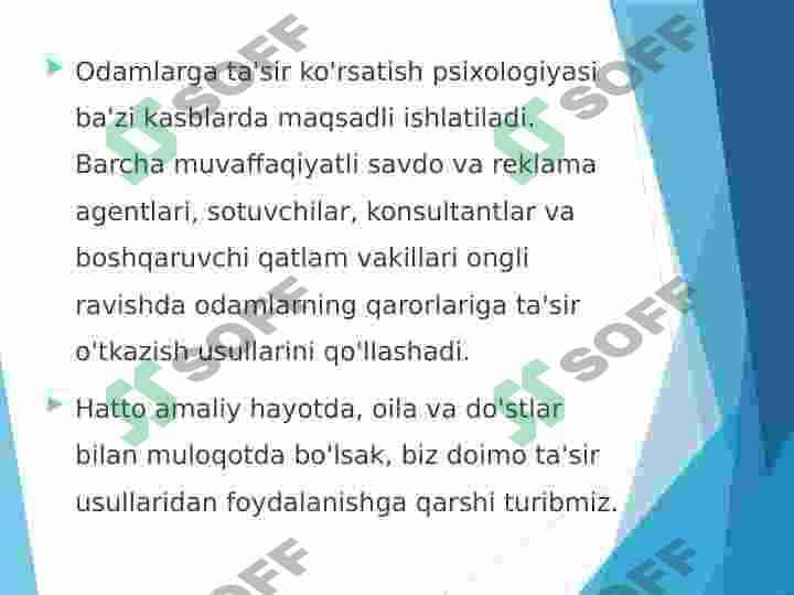 Ta’sir psixalogiyasi va munosabatlari 4