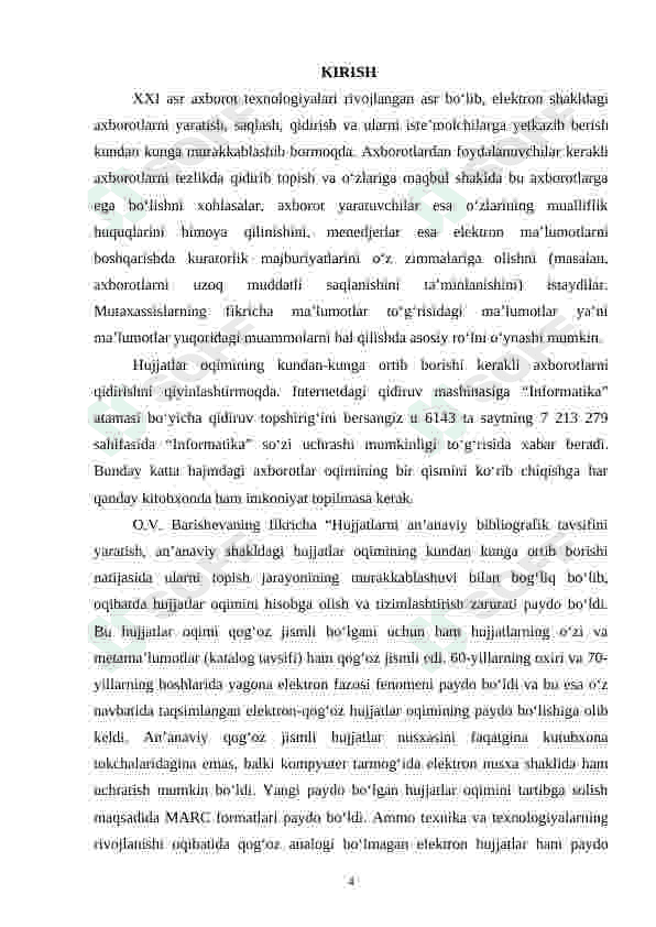Tashkilot xodimlari ma’lumotlarini jamlovchi tizim. 4