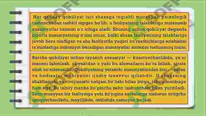 Qobiliyat 4