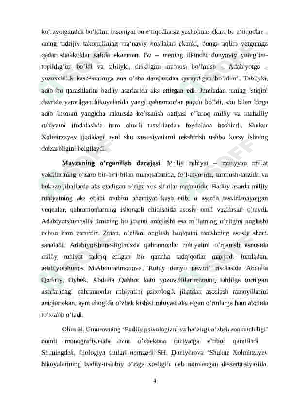 Shukur Holmirzayev hikoyanavist 4