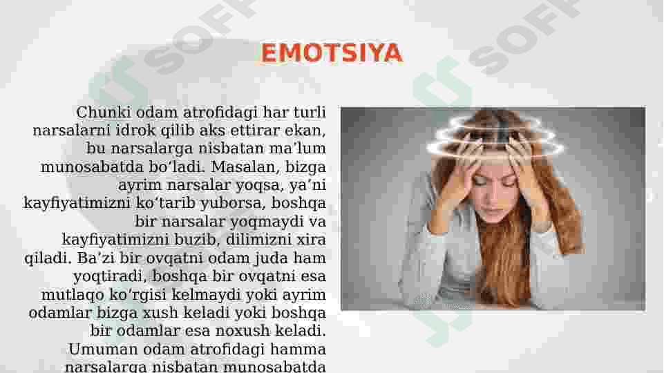 Emotsiya haqida tushuncha.Hissiy holatlarning nerv fiziologik asoslari 4