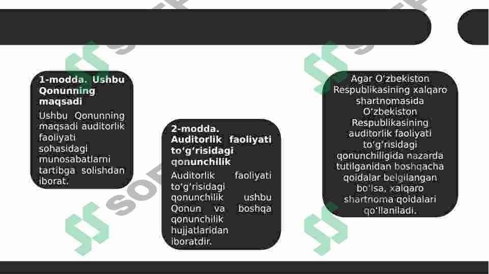 Auditorlar ishining sifati ustidan ichki nazoratni tashkil etishning huquqiy asoslari 4