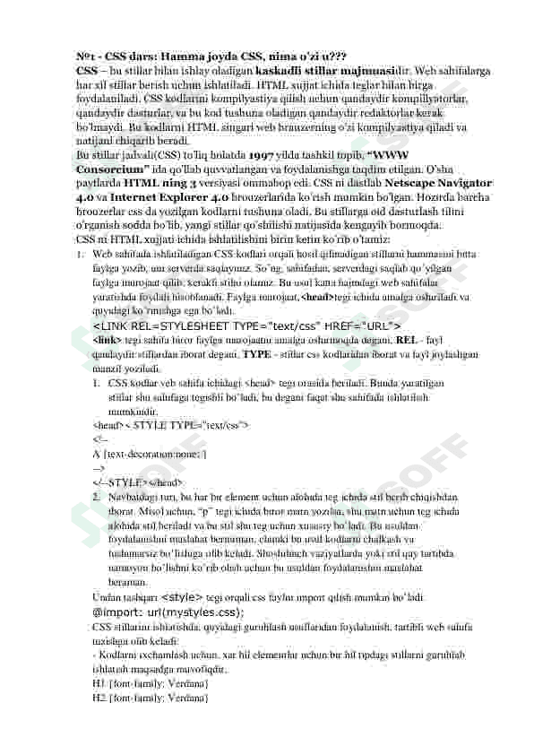 CSS o'quv qo'llanma 4