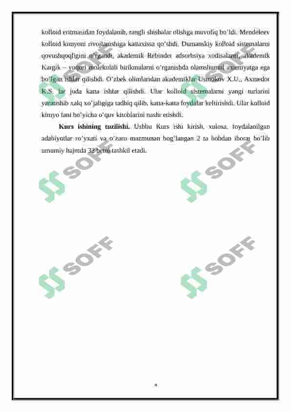 Yuqori dispersli sistemalarning o'ziga xos xususiyatlari 4