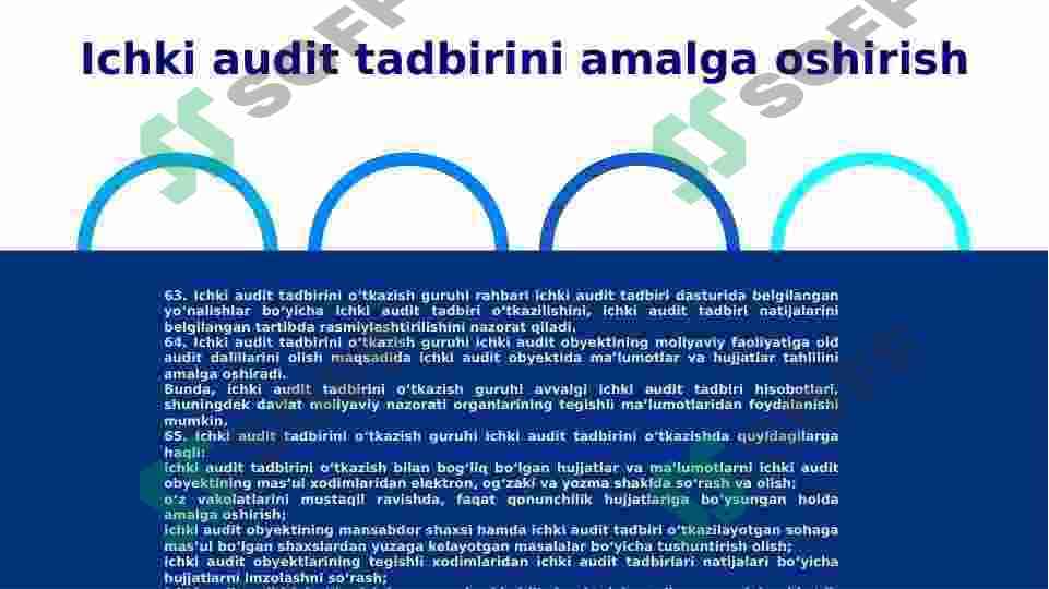 Ichki audit natijalarini rasmiylashtirish tartibi 4