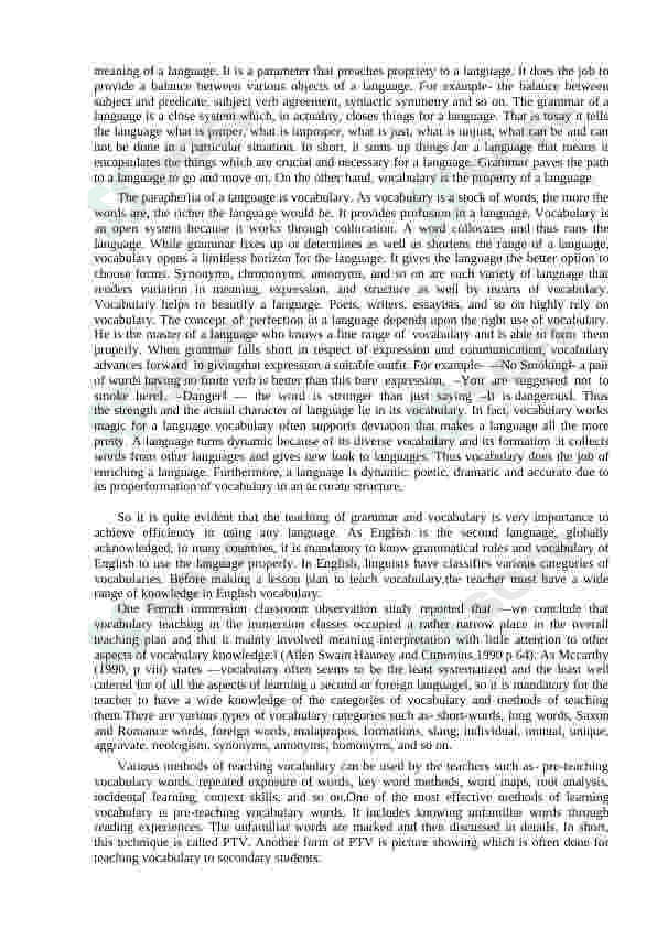 Analysing effective teaching and learning materials for grammar, phonology and vocabulary 4