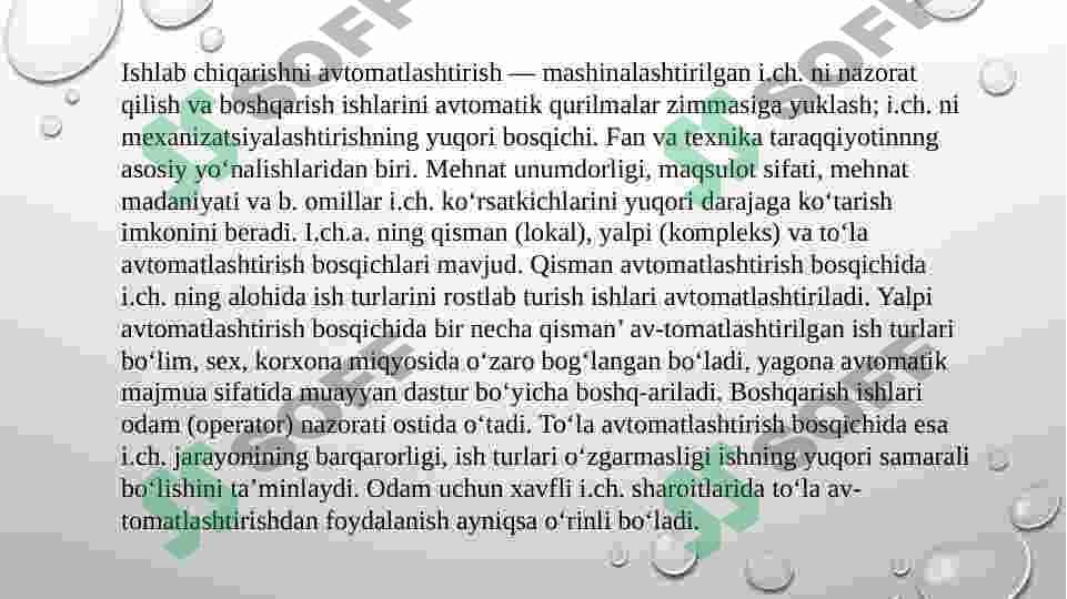 Sanoat korxonalarida avtomatlashtirilgan tizimni joriy etish va elektr energiya sifatini nazorat qilish 4