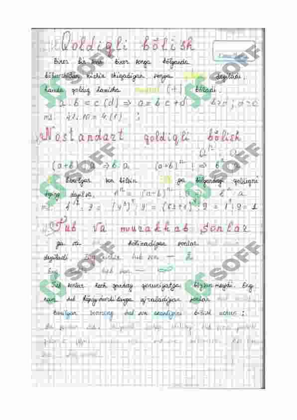 Matematika qo'llanma har qanday inson uchun 4