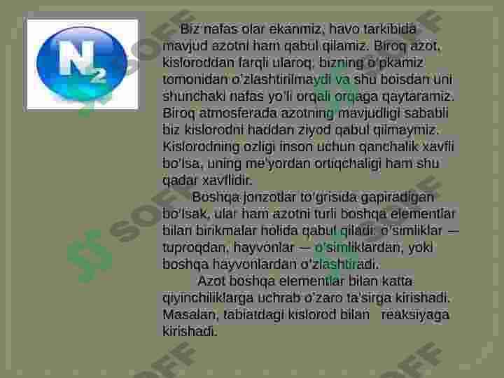 azotning o'simlik hayotida tutgan o'rni 4