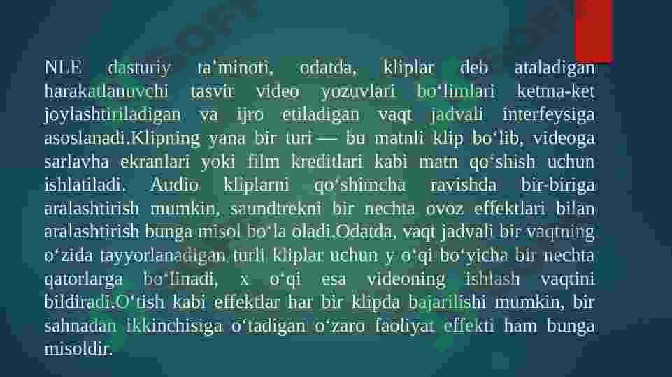 Videoni tahrirlash 4