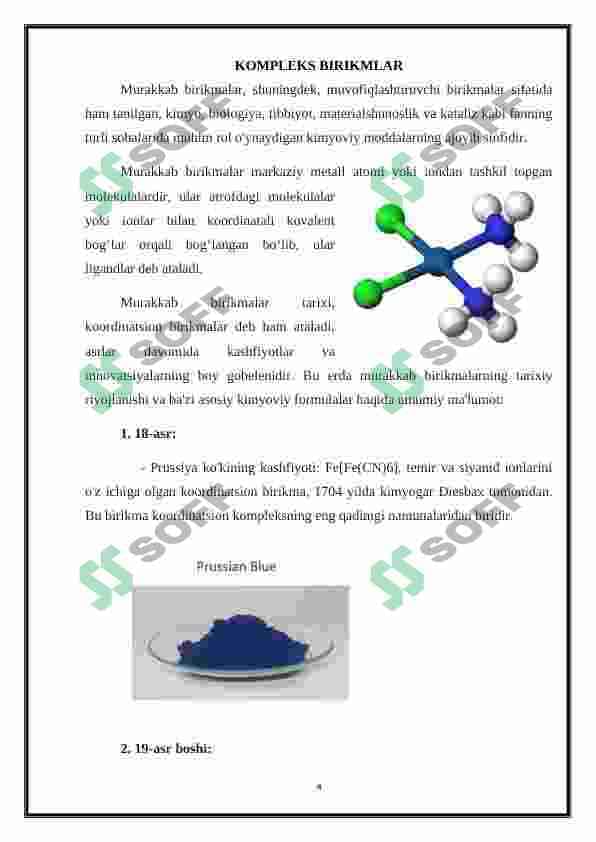 Kompleks birikmlar - biologik faol birikmalar 4