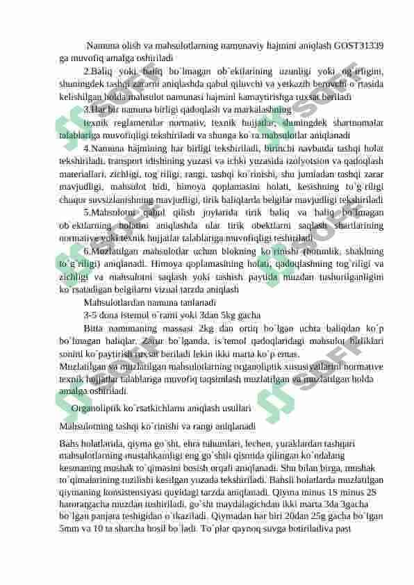 Baliq konservalarining sifat ekspertizasi 4