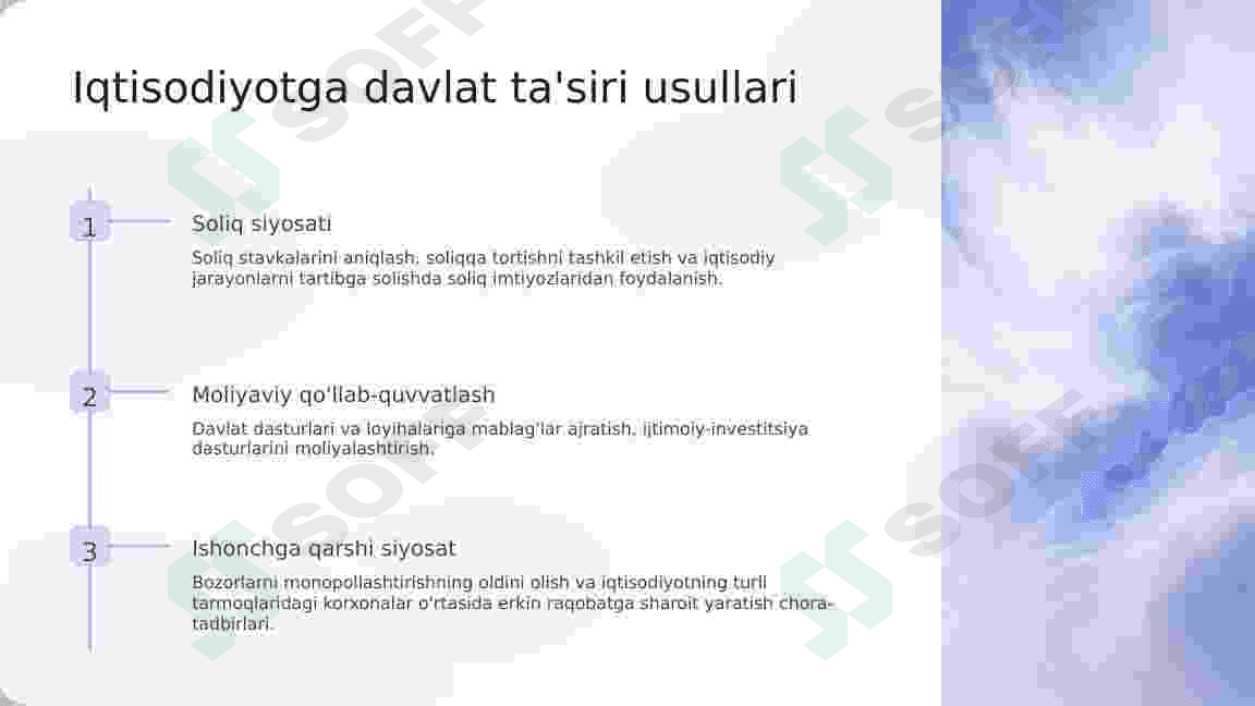 davlatning iqtisodiyotdagi vazifalari 4