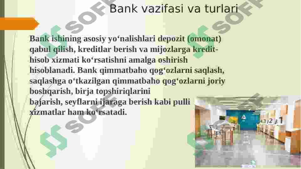 Bank kapitali bilan bog’liq operatsiyalarning turlari 4