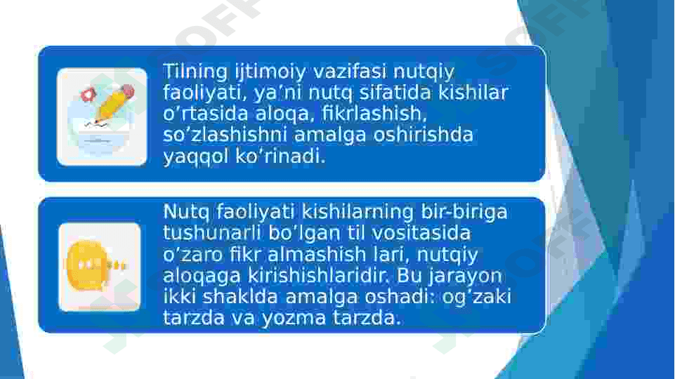 YOZMA VA OG’ZAKI USLUB VA UNING XUSUSIYATLARI 4
