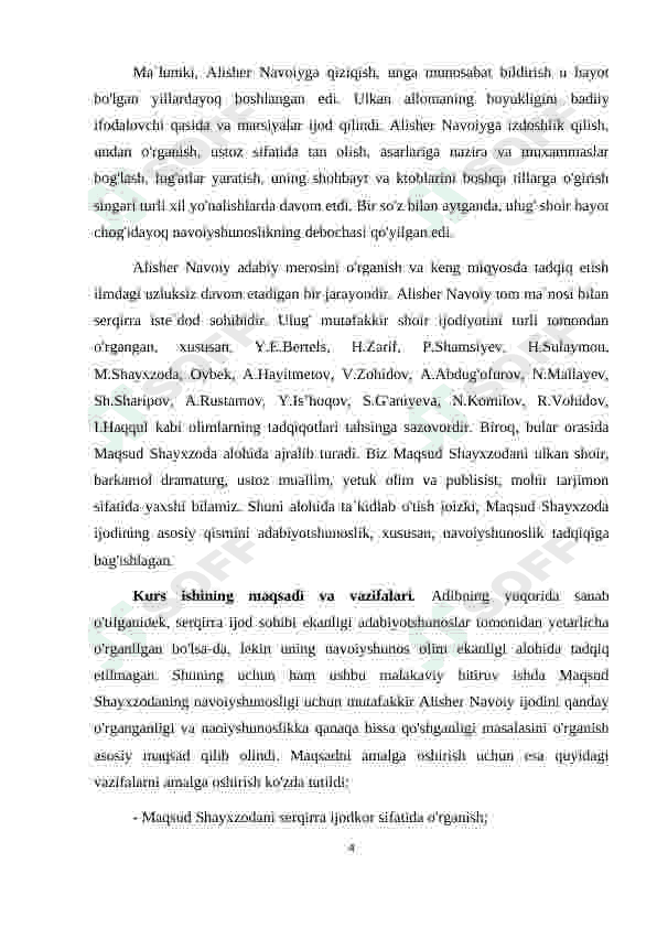 Maqsud Shayxzoda navoiyshunos olim. 4