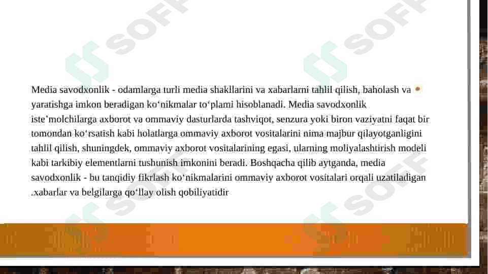 Media va axborot savodxonligi tushunchasi va uning ahamiyati 4