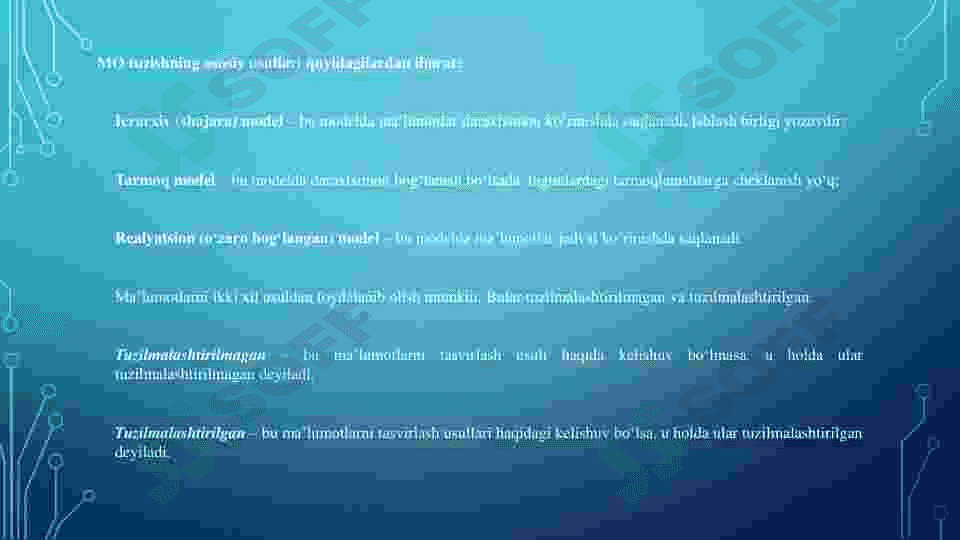 MS Access da ma’lumotlar omborini tashkil etish 4