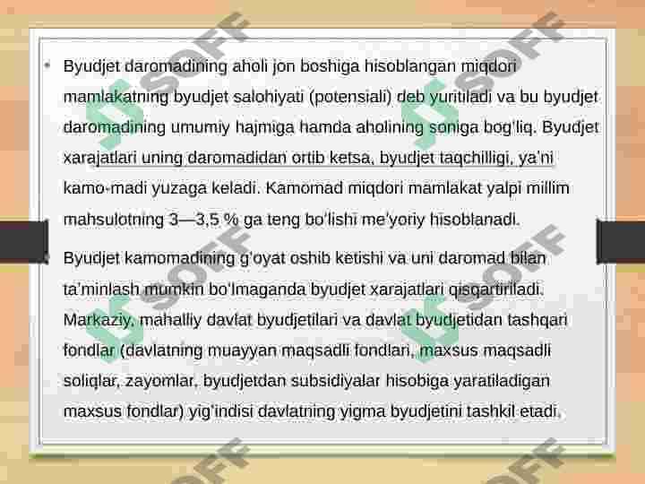 Davlat byudjet daromadlari va harajatlari 4