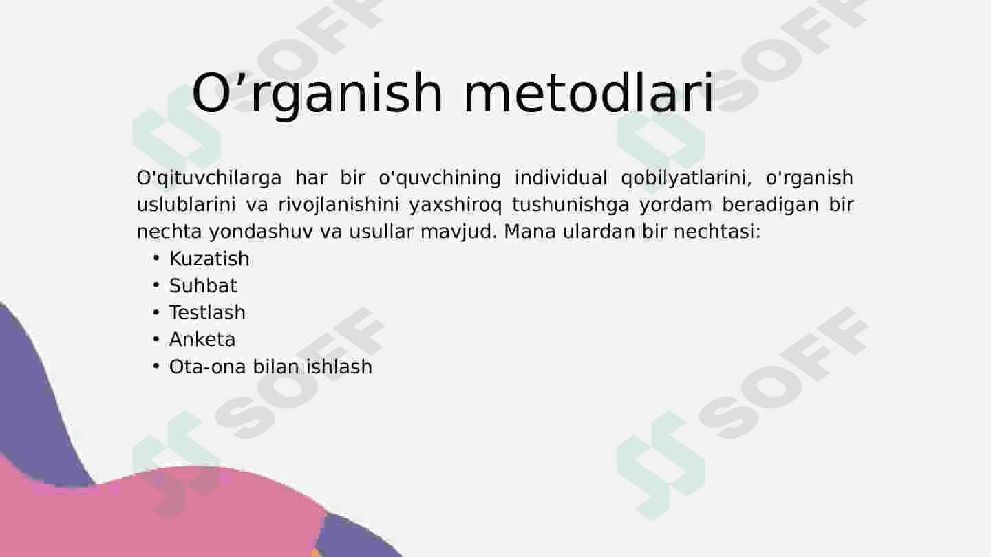 O’quvchilarni o‘rganish metodlari 4