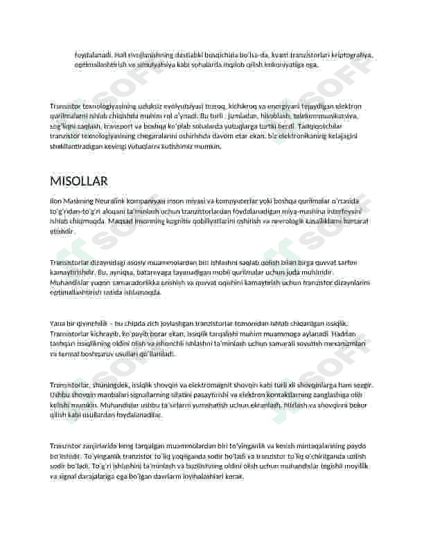 Tranzistirlarning zamonaviy texnologik evolyutsiyasidagi o‘rni 4