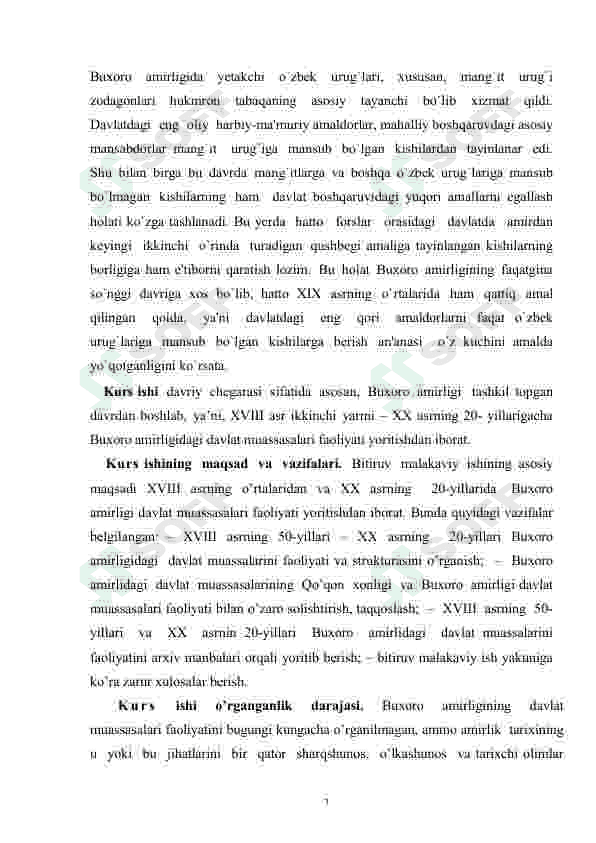 Buxoro amirligi davlat boshqaruvi mavzusidagi 4