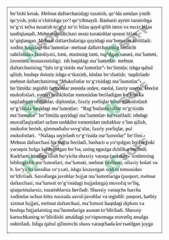 Shaxsiy tarkibga oid xujjatlar 4